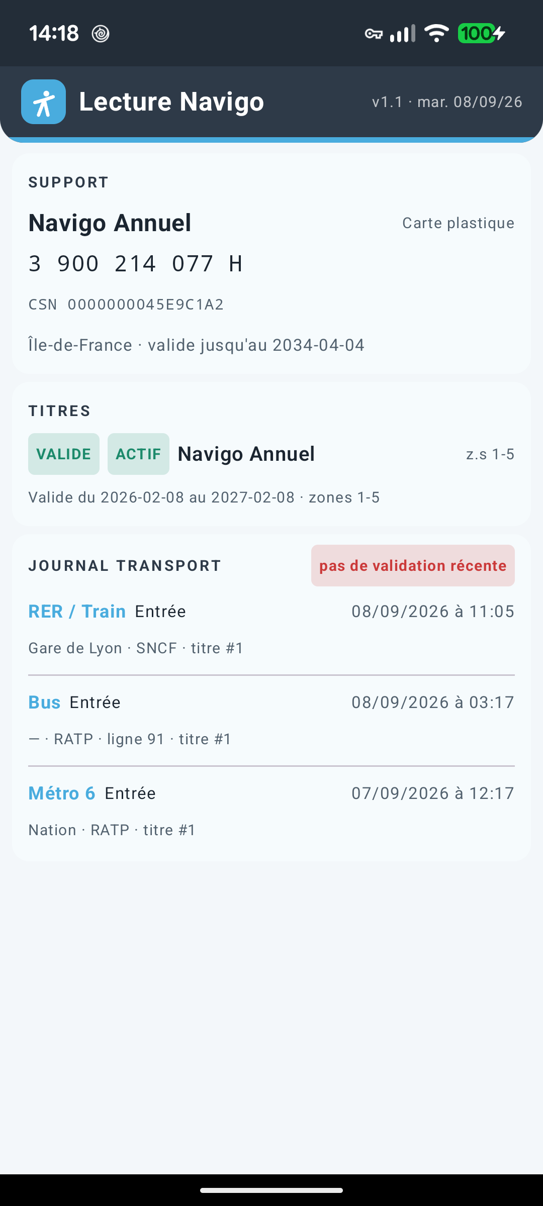 Navigo Annuel